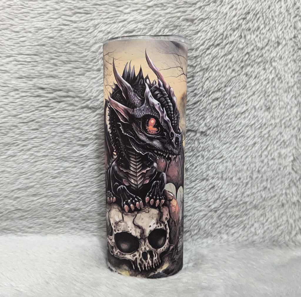 Dragon Tumbler 20oz With Reusable Straw, Can Be Personalized