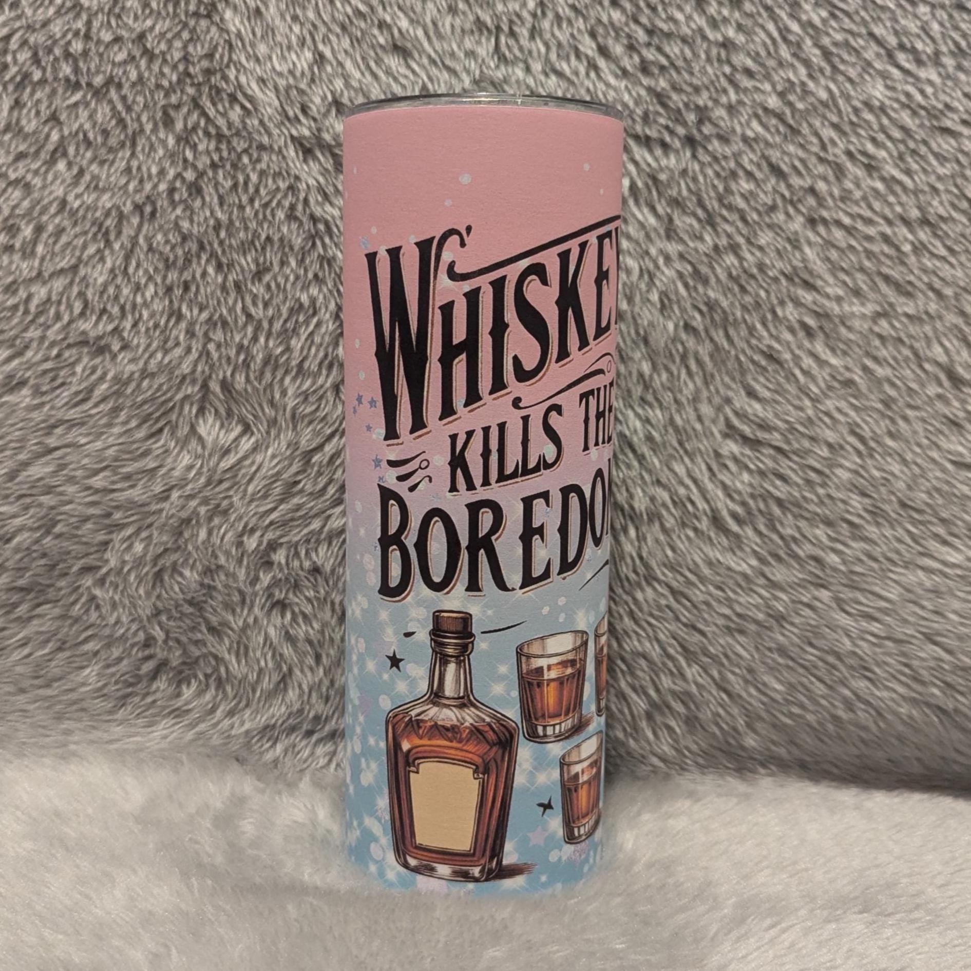 Whiskey Girl Tumbler 20oz With Reusable Straw, Can Be Personalized
