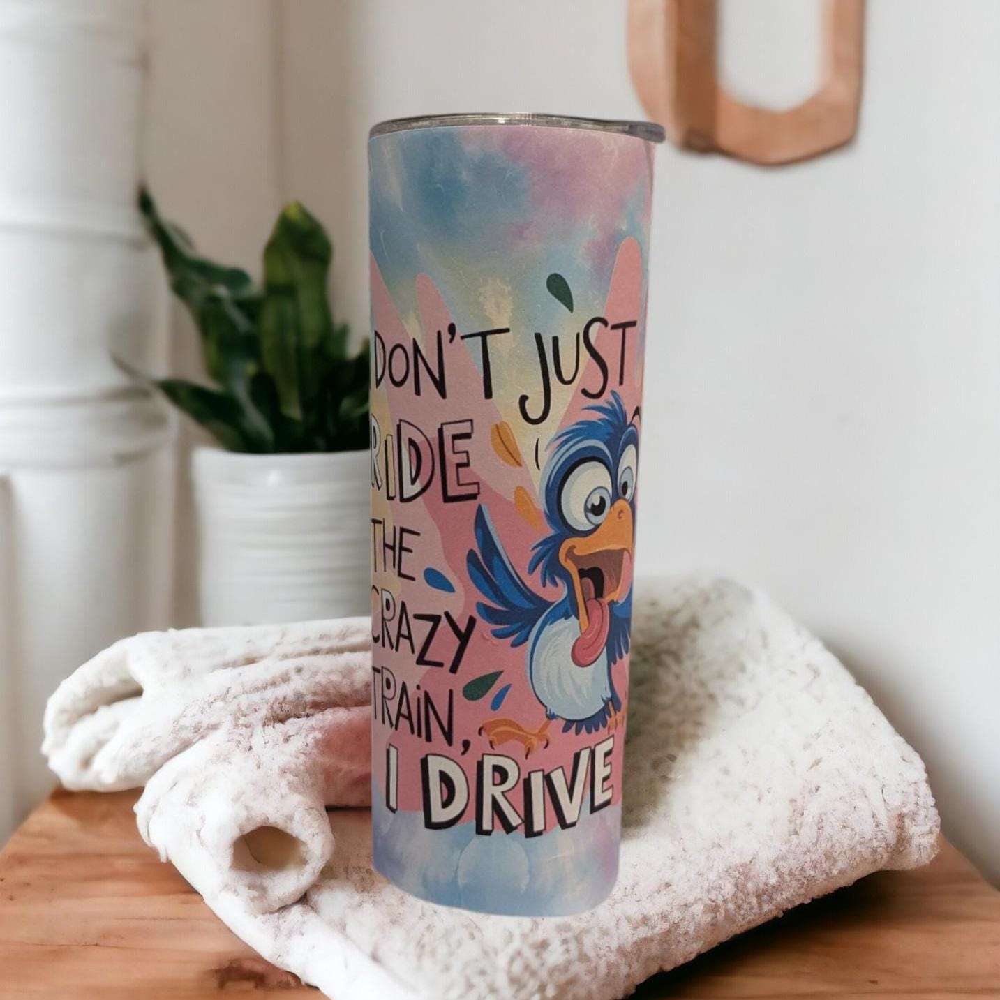 Funny Bird Tumbler 20oz With Reusable Straw