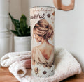 Blonde Woman Affirmation Tumbler 20oz With Reusable Straw