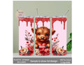 MAMA Highland Cow Tumbler With A Glitter Design 20oz With Reusable Straw, Can Be Personalized