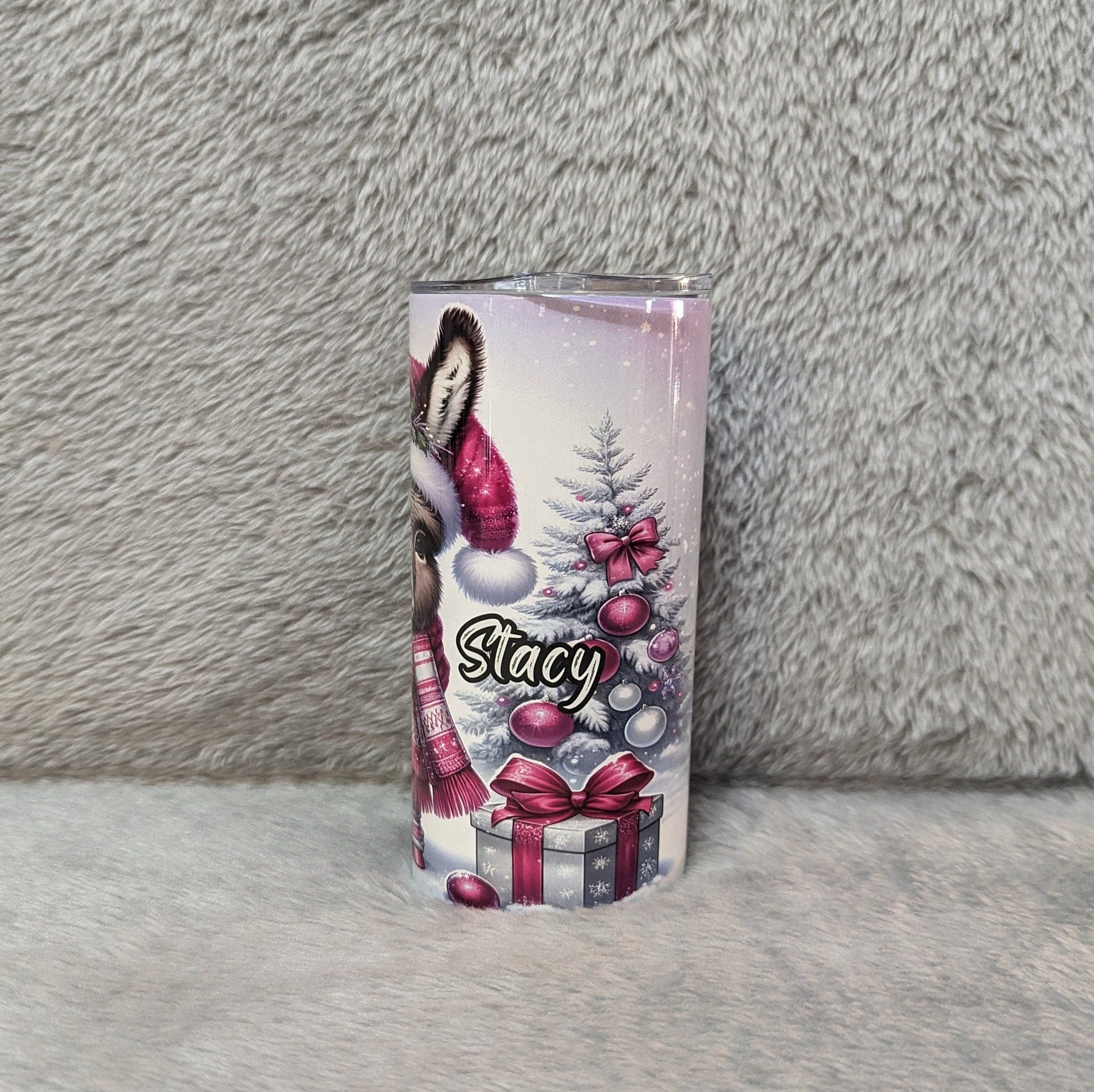 Baby Donkey Kids Tumbler 15oz With Reusable Straw, Can Be Personalized