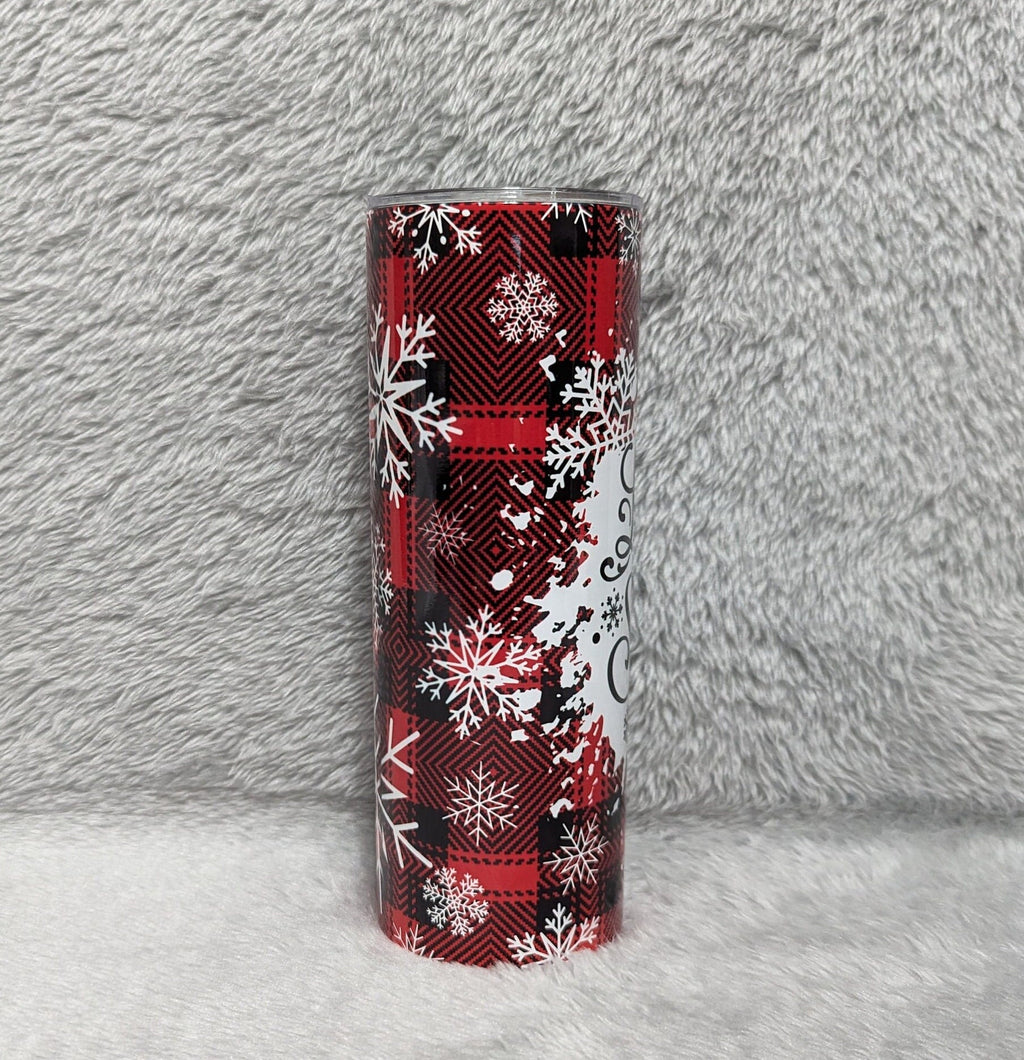 Let It Snow Tumbler 20oz With Reusable Straw