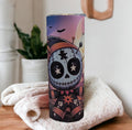 Halloween Mummy Tumbler 20oz With Reusable Straw, Can Be Personalized