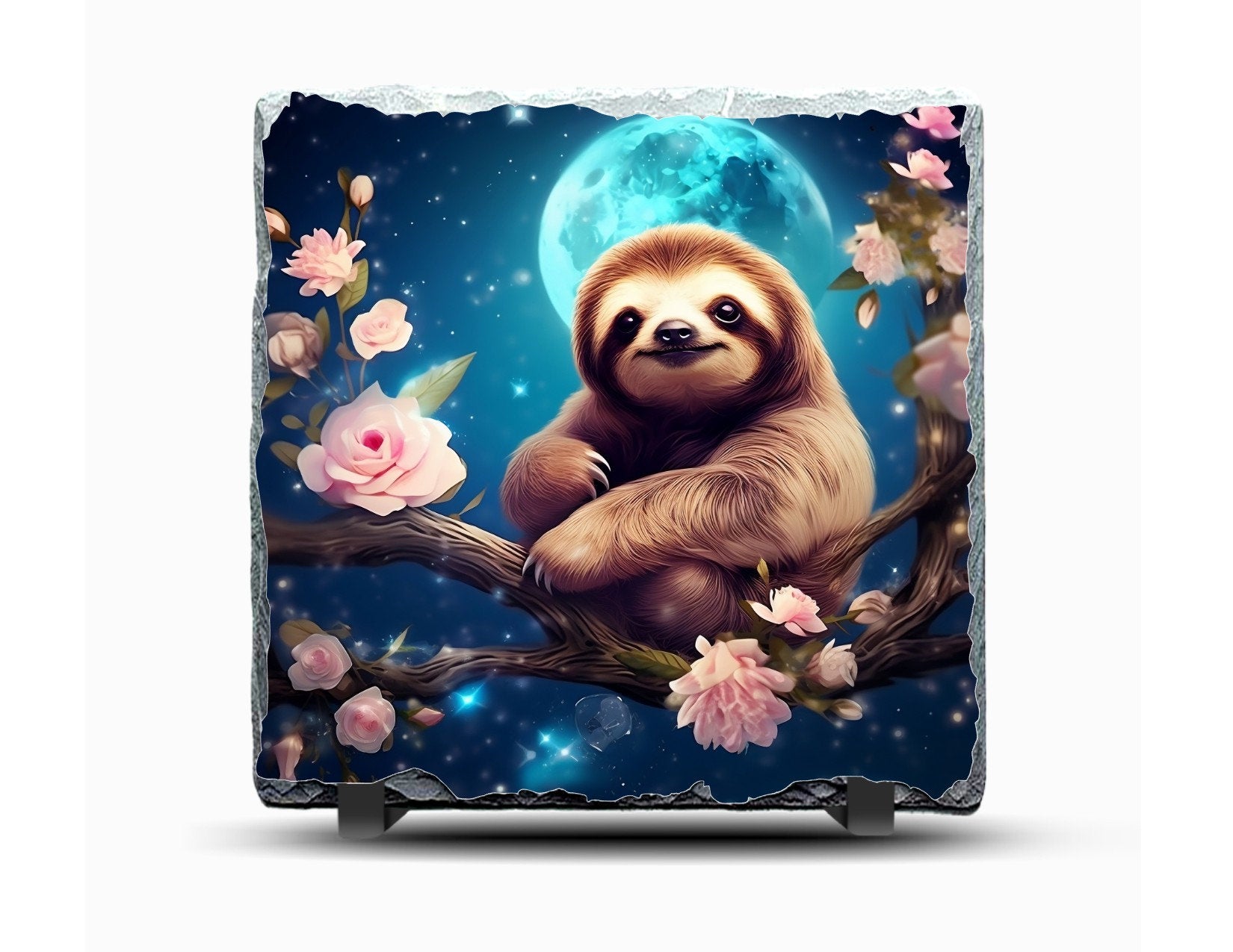 Slate Sloth Picture  With Display Legs