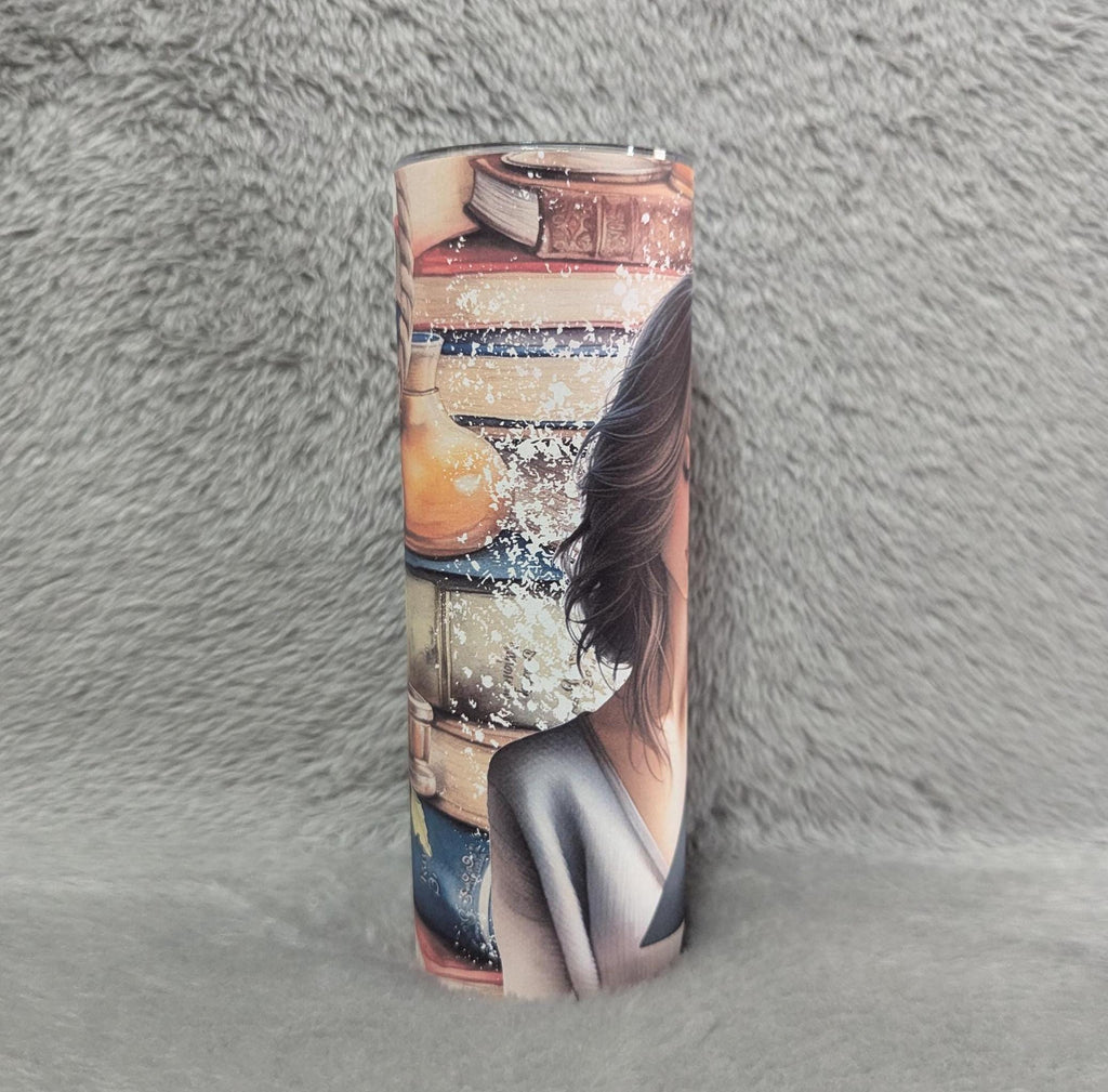 Just A Girl Who Loves Books 20oz Tumbler Can Be Personalized