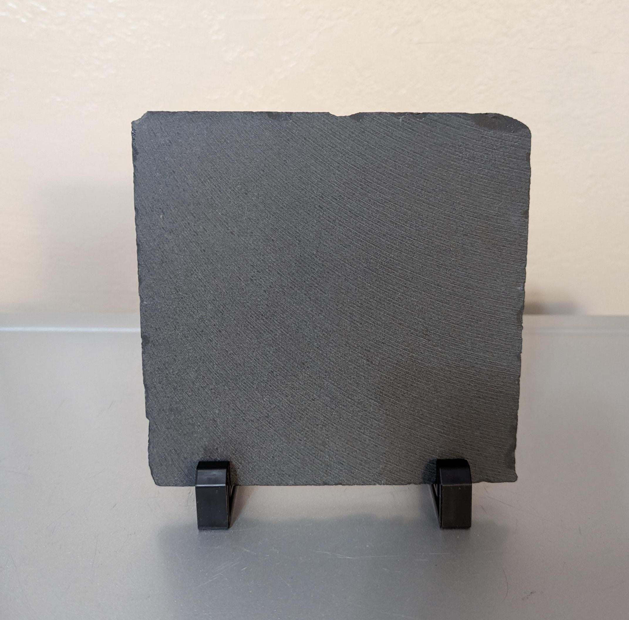 Moon Butterfly Slate Picture With Display Legs