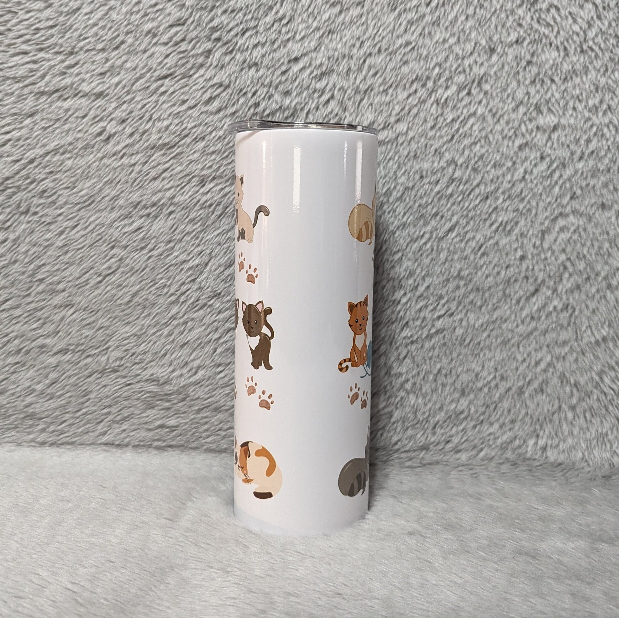 All You Need Is Love And A Cat Tumbler 20oz With Reusable Straw, Can Be Personalized