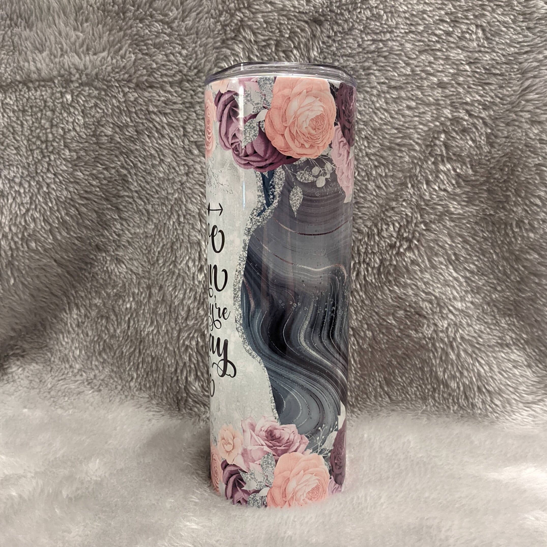 Inspirational Tumbler 20oz With Reusable Straw