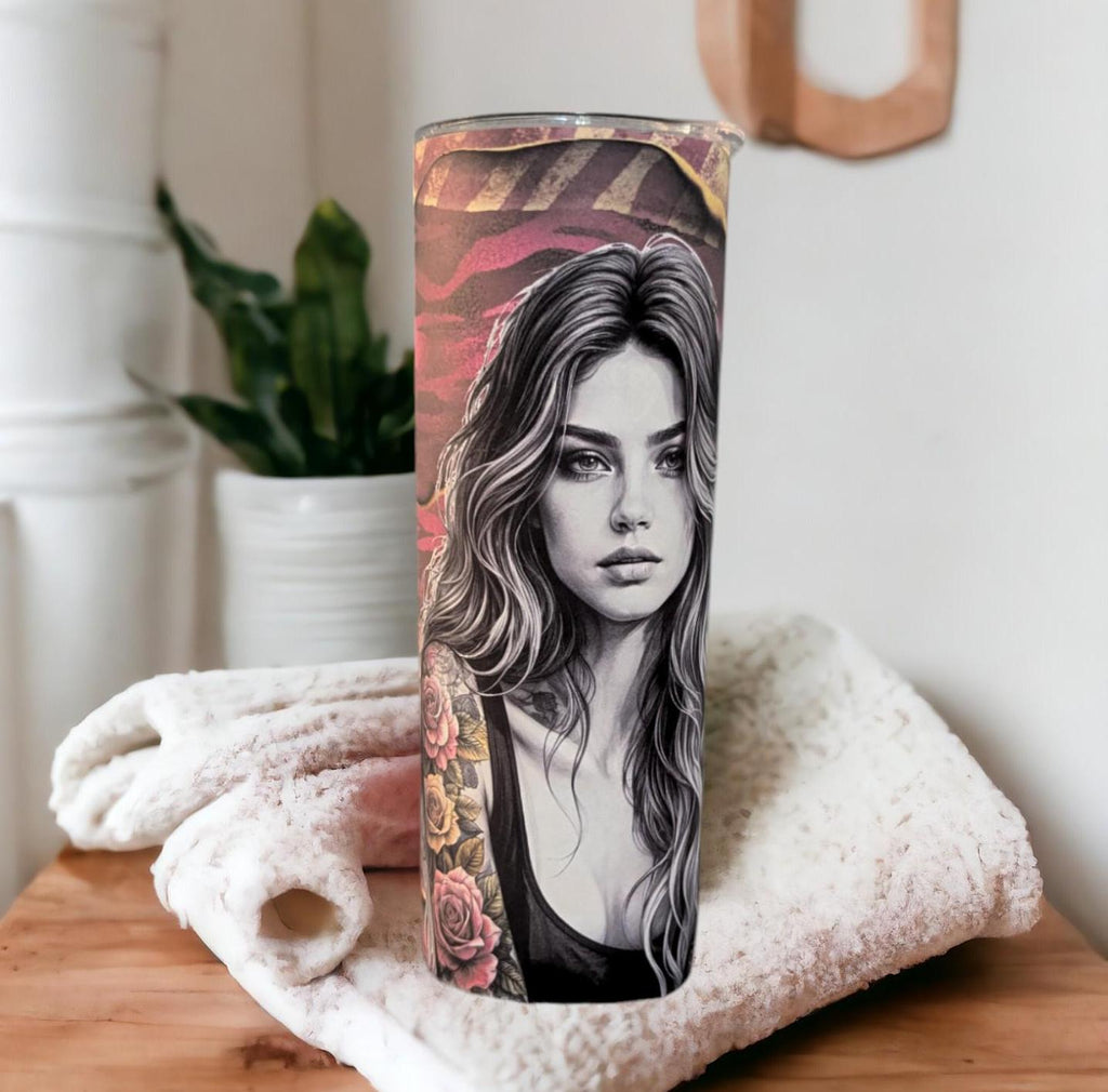 Sarcastic I said What I said Tumbler 20oz With Reusable Straw, Can Be Personalized