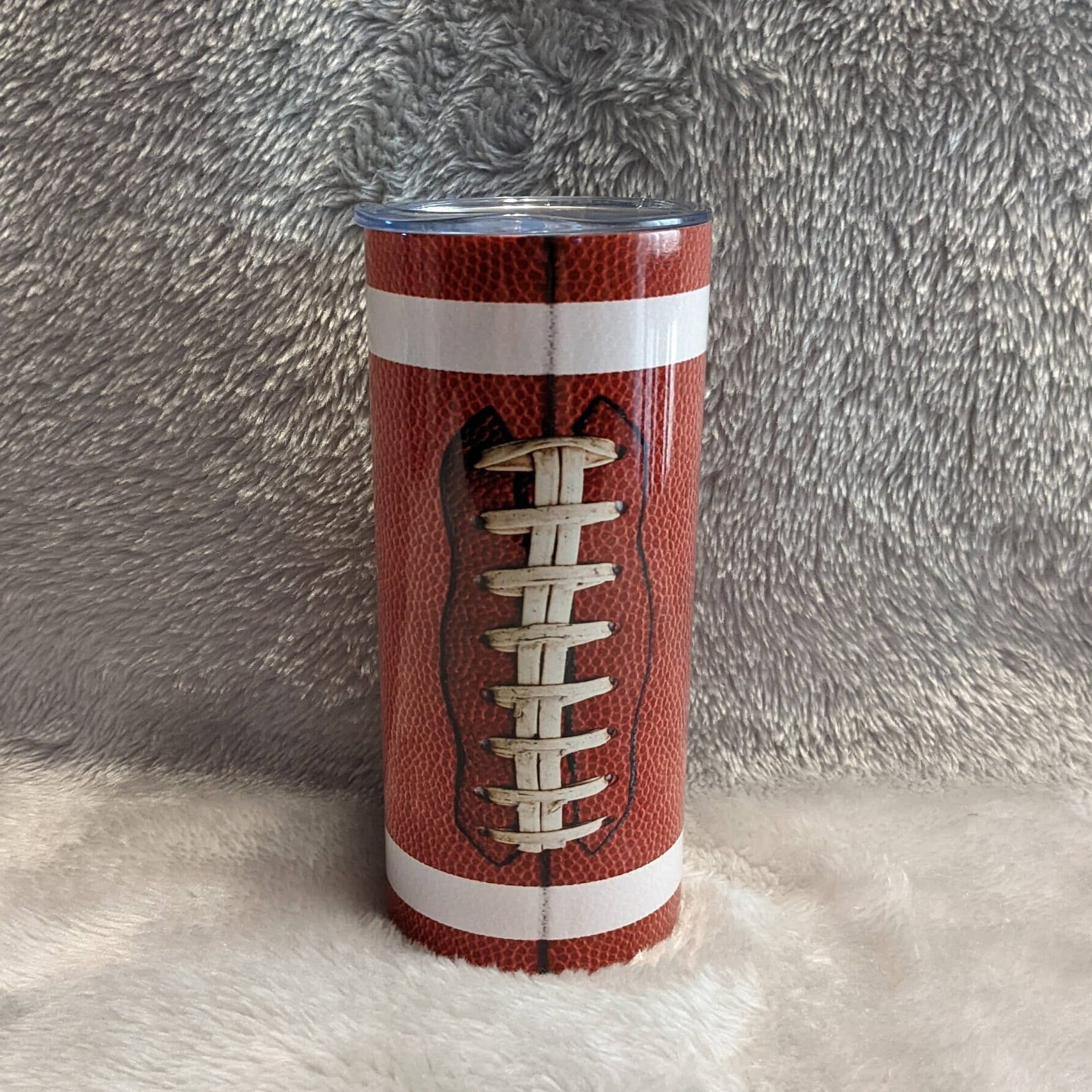 Kids Football Tumbler 15oz With Reusable Straw, Can Be Personalized