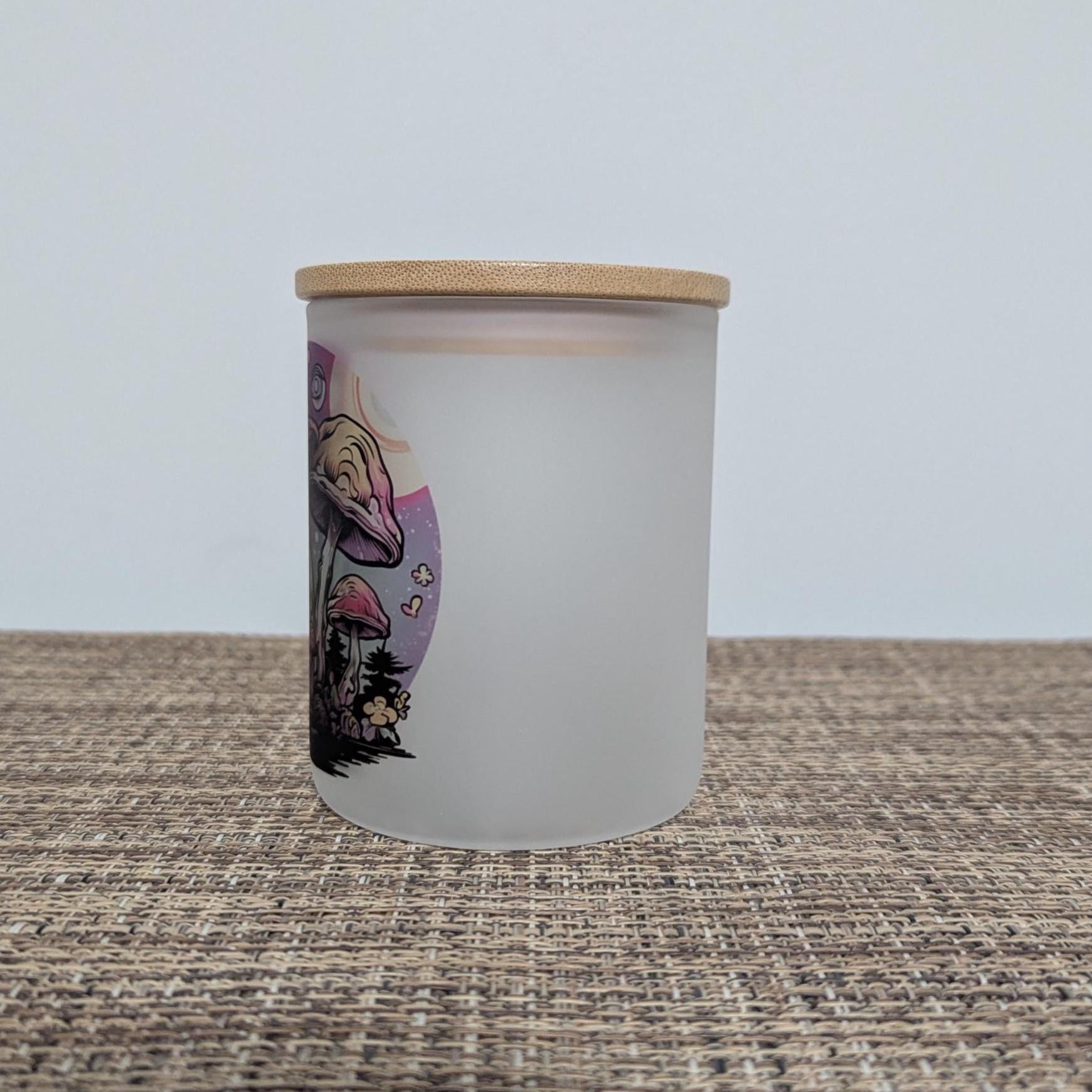 Mushroom Candle Holder with Battery Operated Flickering Tea Light