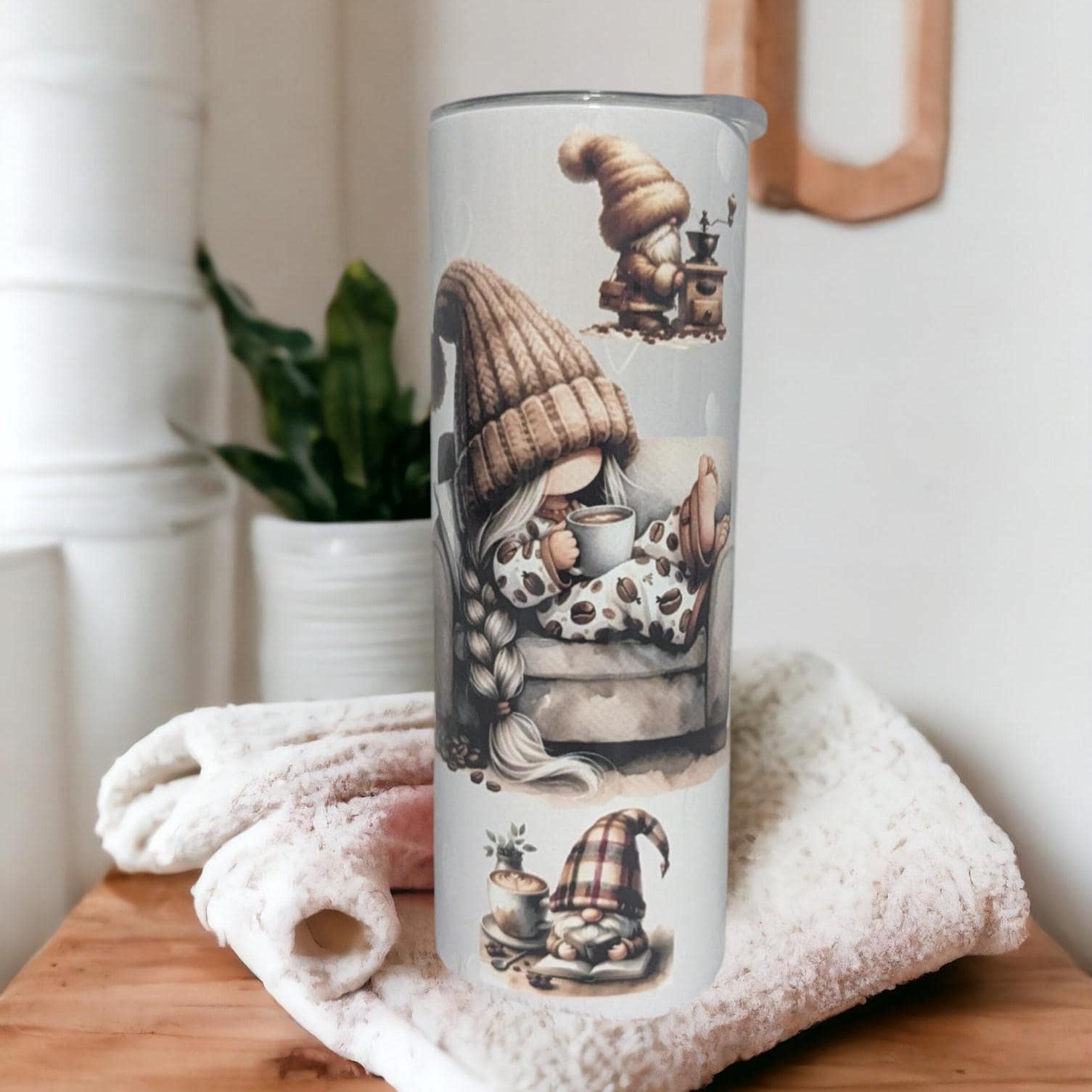 Coffee Gnome Tumbler 20oz With Reusable Straw