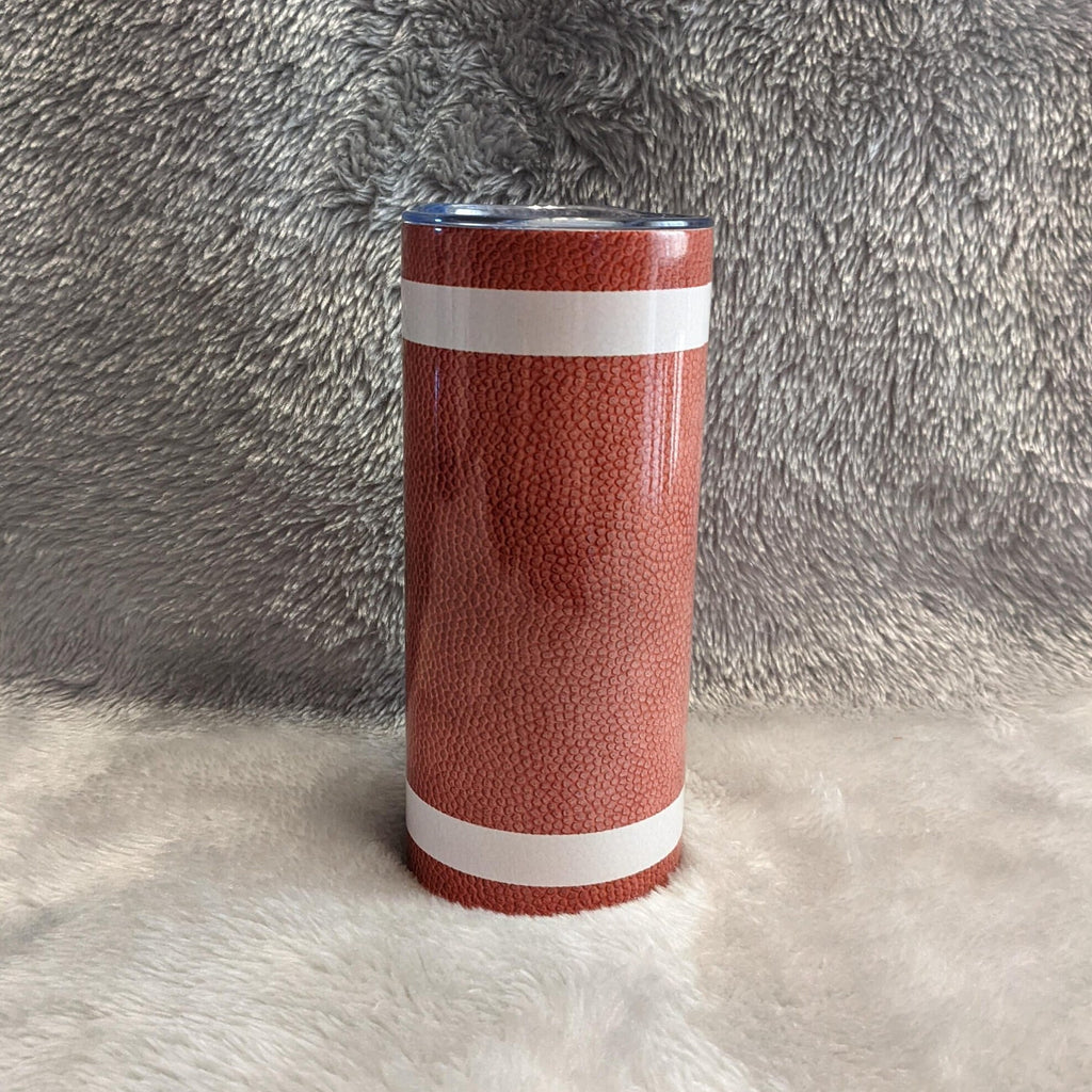 Kids Football Tumbler 15oz With Reusable Straw, Can Be Personalized