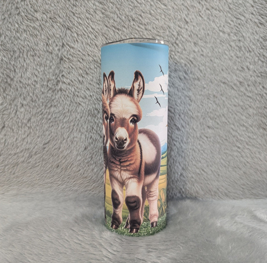 Donkey Tumbler 20oz With Reusable Straw, Can Be Personalized