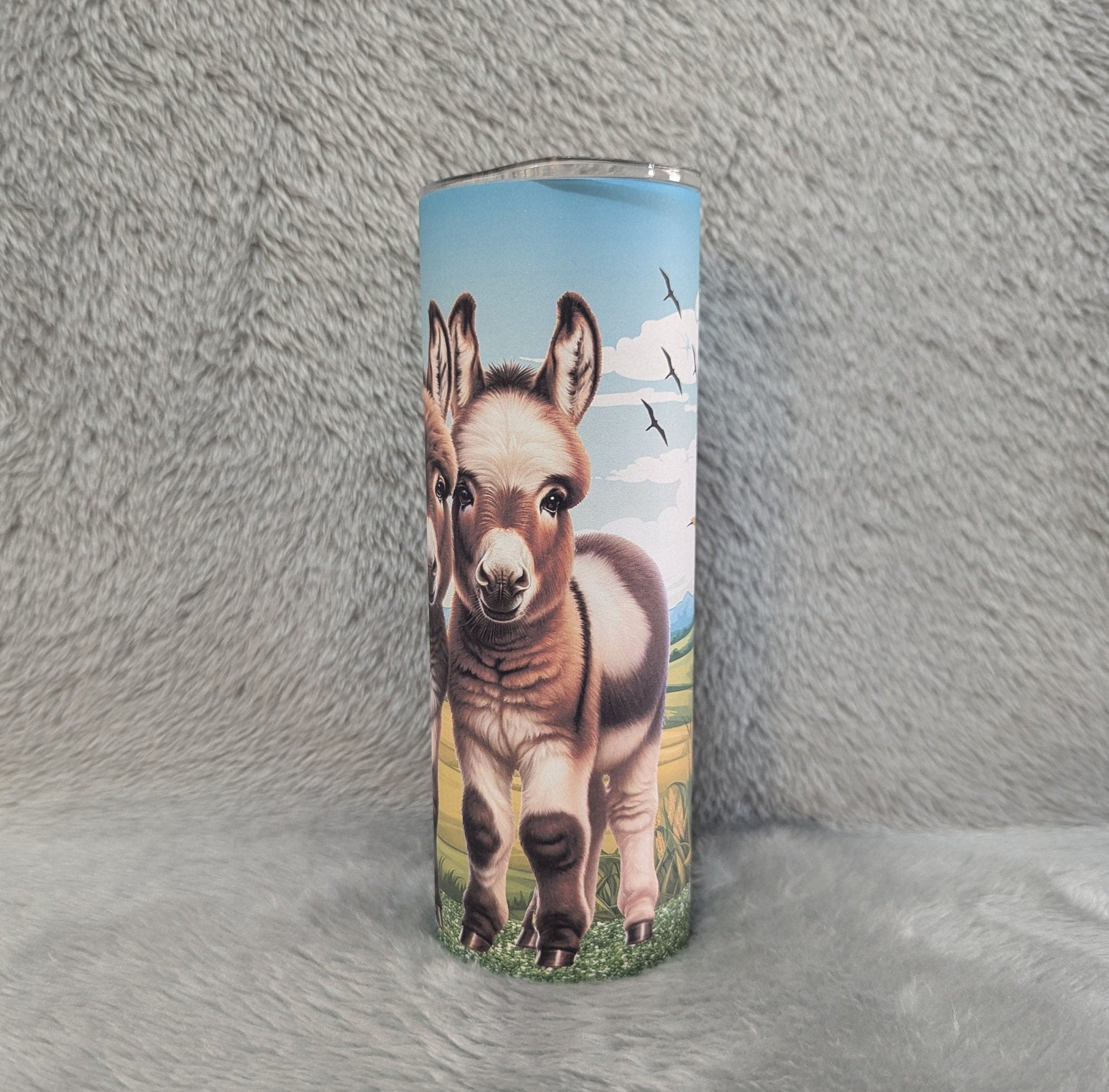Donkey Tumbler 20oz With Reusable Straw, Can Be Personalized