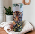 Tiger Cub Tumbler 20oz With Reusable Straw, Can Be Personalized