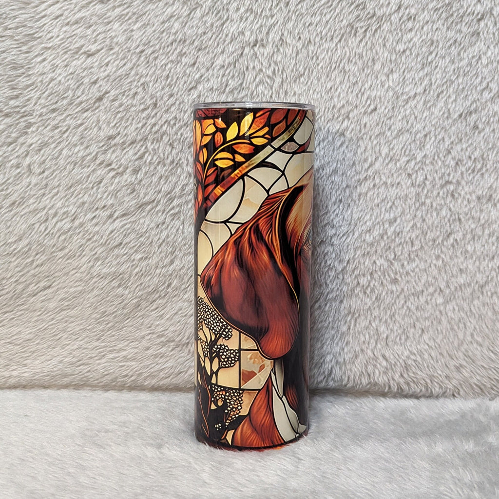 Vizsla Dog Tumbler 20oz With Reusable Straw, Can Be Personalized