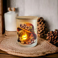Kitten Candle Holder With A Battery Operated Flickering Tea Light