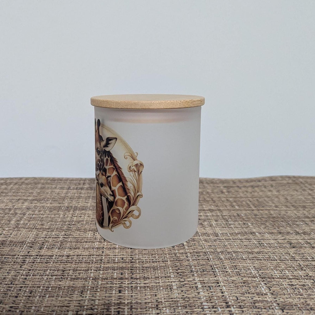 Giraffe Candle Holder With A Battery Operated Flickering Tea Light
