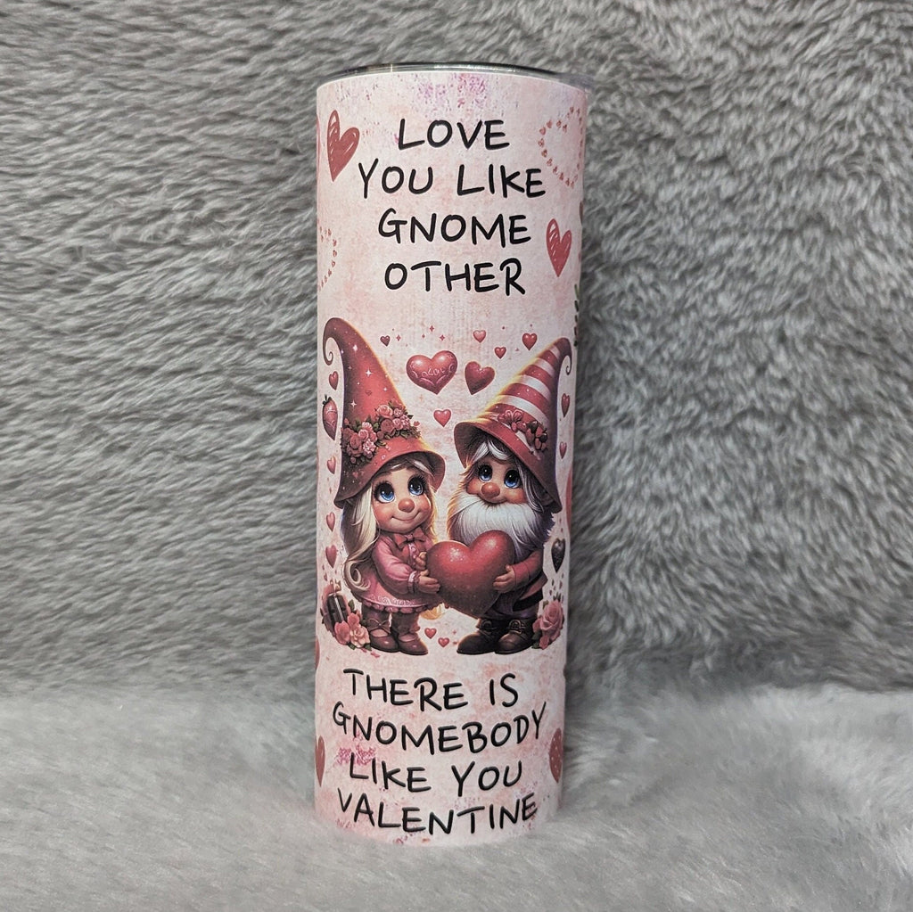 Gnome Affirmation Tumbler with Reusable Straw