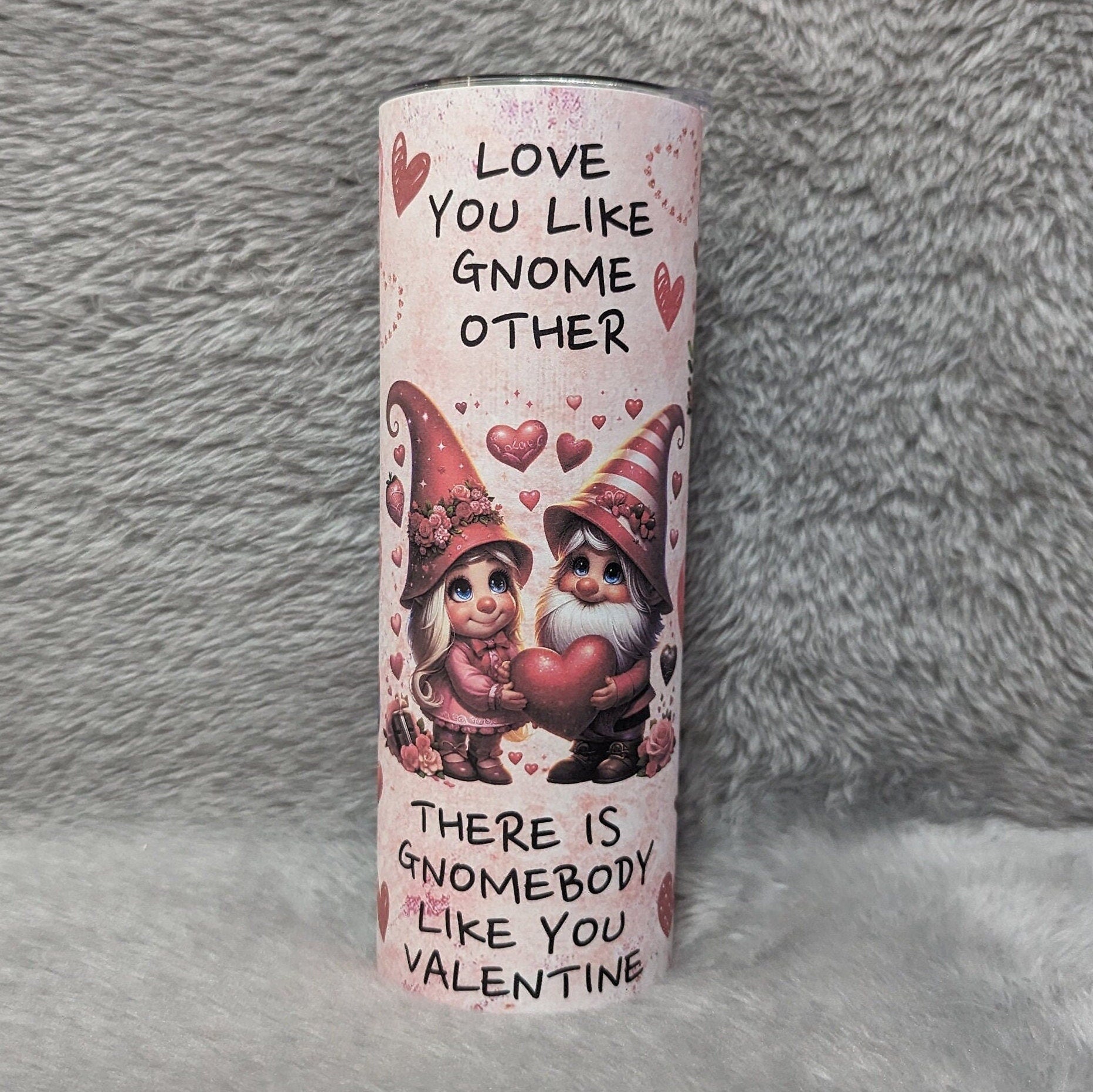 Gnome Affirmation Tumbler with Reusable Straw