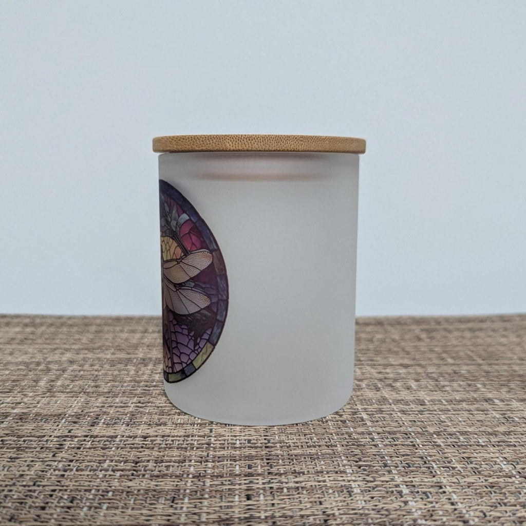 Dragonfly Candle Holder With A Battery Operated Flickering Tea Light