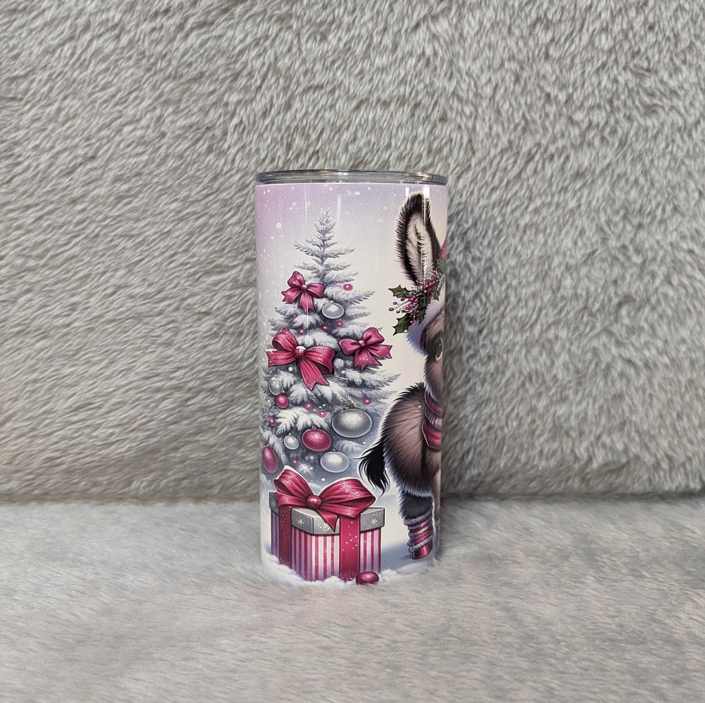 Baby Donkey Kids Tumbler 15oz With Reusable Straw, Can Be Personalized