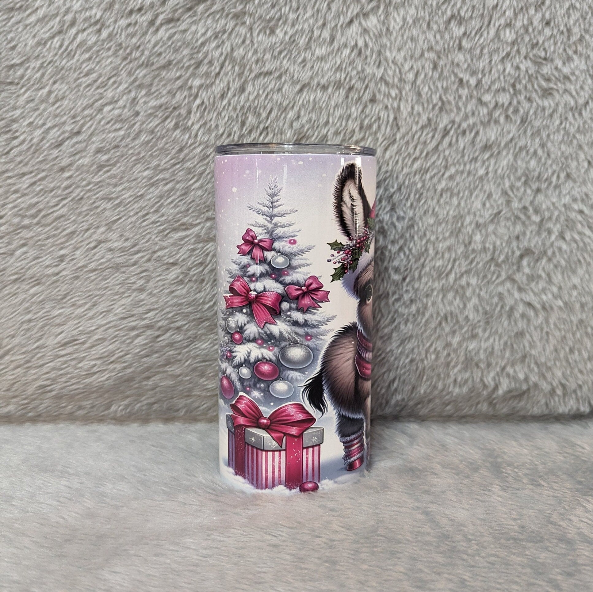 Baby Donkey Kids Tumbler 15oz With Reusable Straw, Can Be Personalized