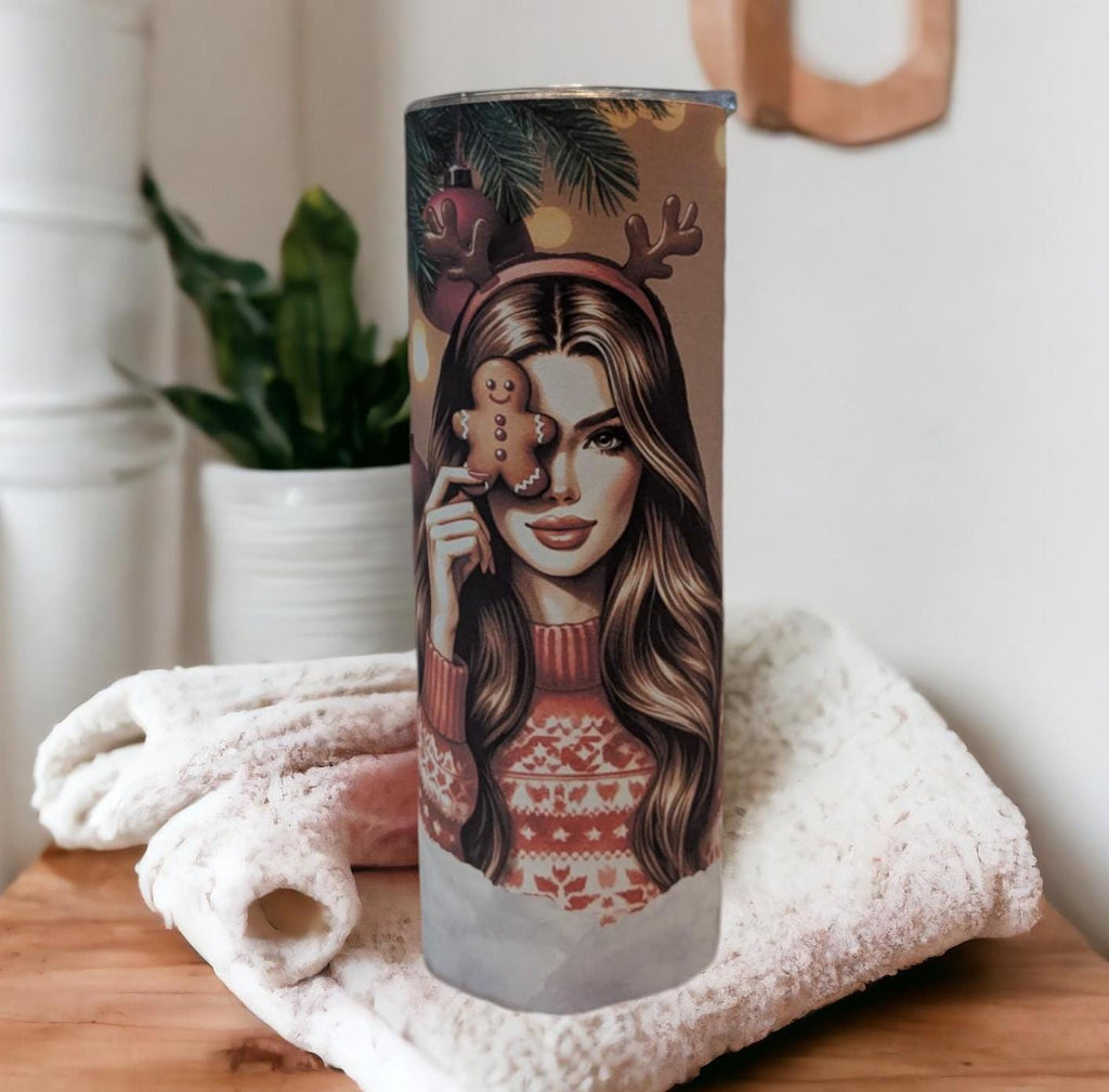Sweet But Twisted Girl Tumbler 20oz With Reusable Straw, Can Be Personalized