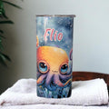 Kids Octopus Tumbler 15oz With Reusable Straw, Can Be Personalized