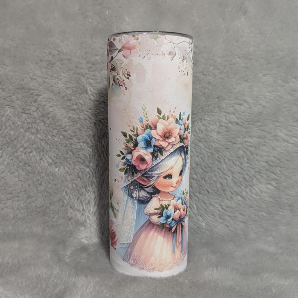 Wedding Gnome Tumbler 20oz With Reusable Straw, Can Be Personalized