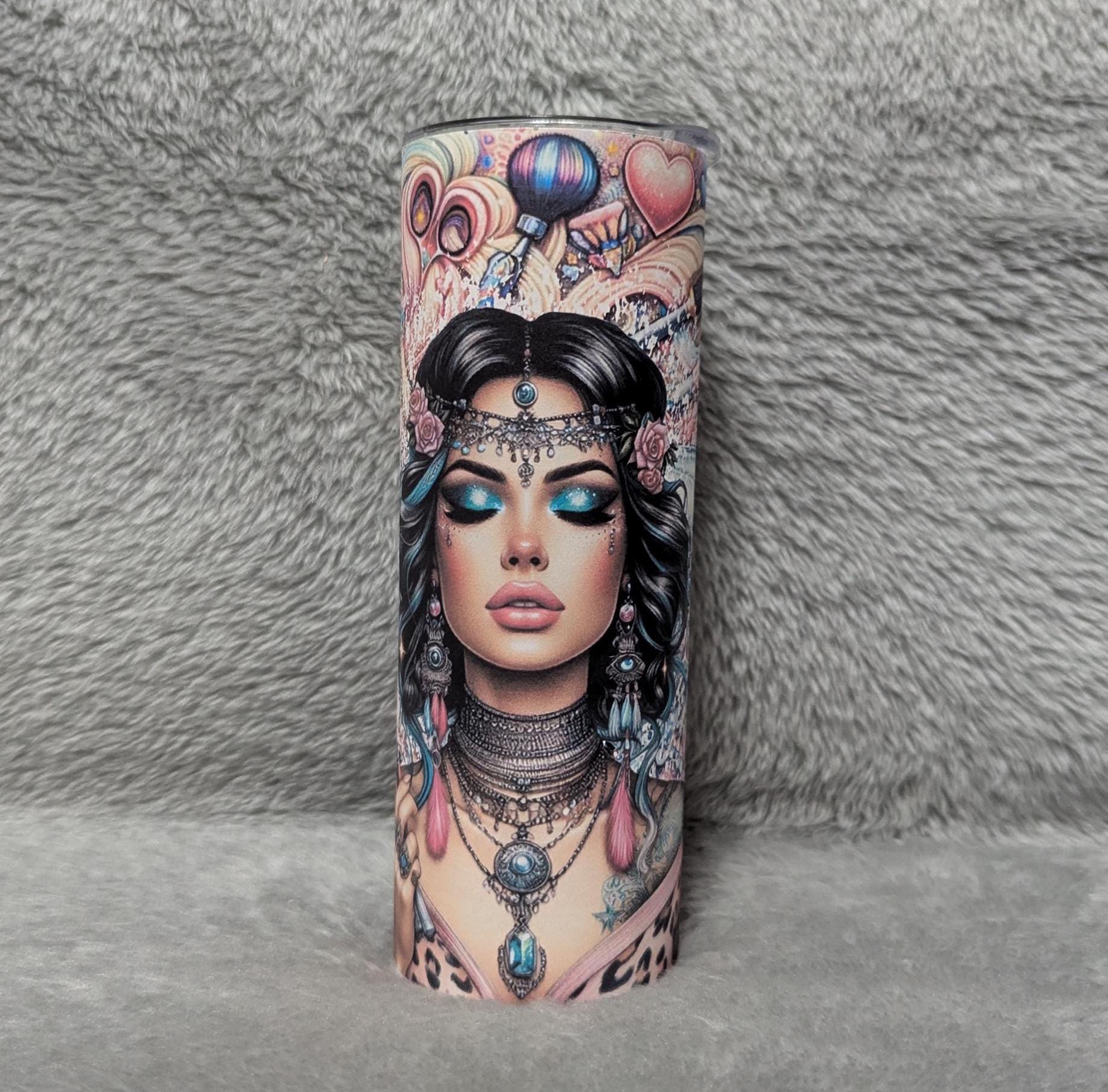 Cosmetologist Tumbler 20oz With Reusable Straw, Can Be Personalized