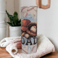 Baseball Dad Tumbler 20oz With Reusable Straw, Can Be Personalized