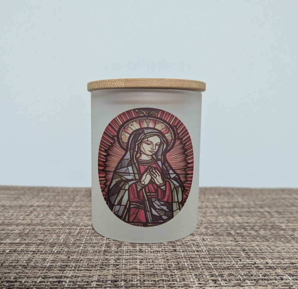 Mother Teresa Candle Holder with Flickering Tea Light
