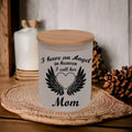 Heavenly Angel Mom Candle Holder with A Battery Operated Flickering Tea Light