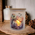 Sea Turtle Candle Holder With A Battery Operated Flickering Tea Light
