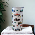 Kids Monster Truck Tumbler 15oz With Reusable Straw, Can Be Personalized
