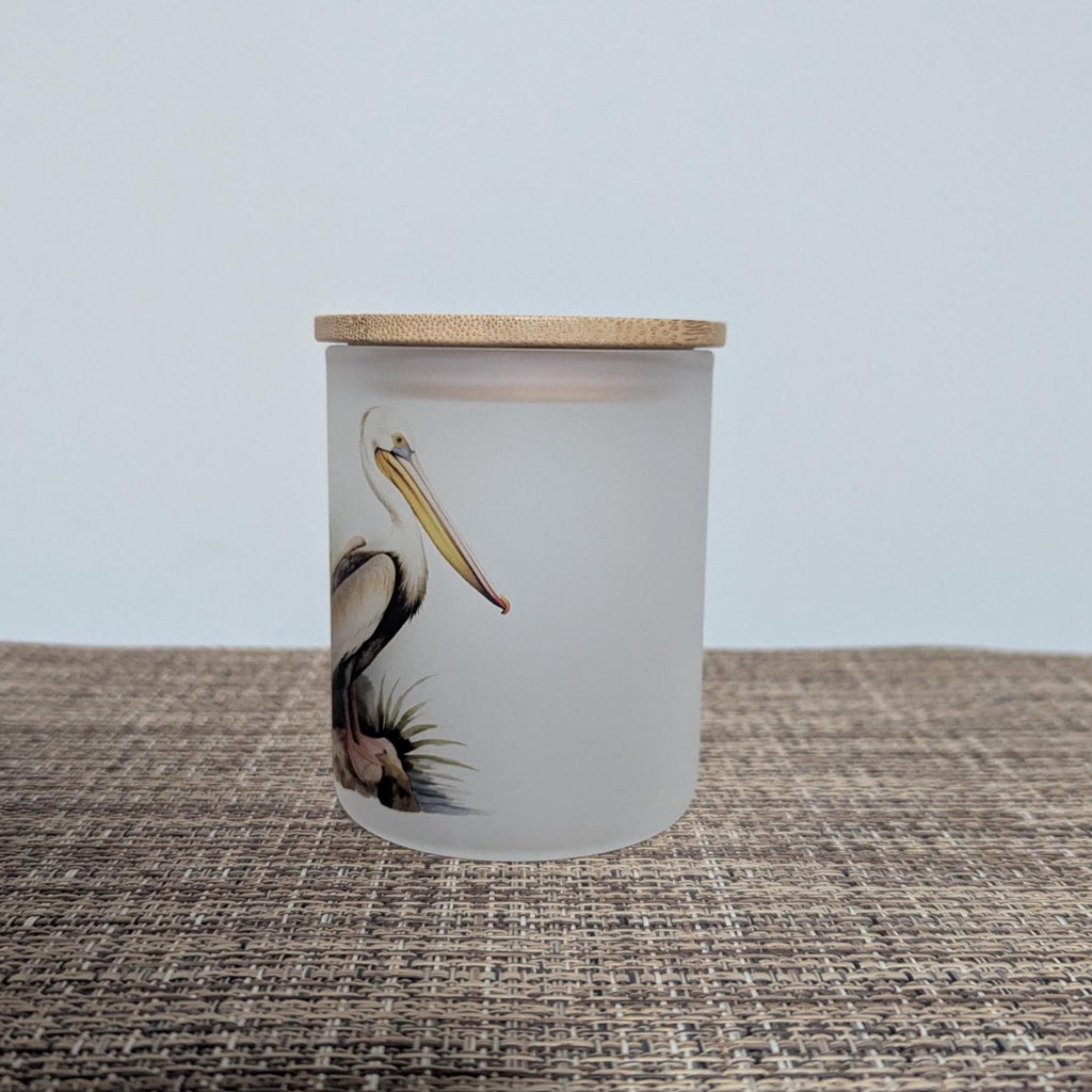 Beautiful Pelican Candle Holder Includes A Battery Operated Flickering Tea Light