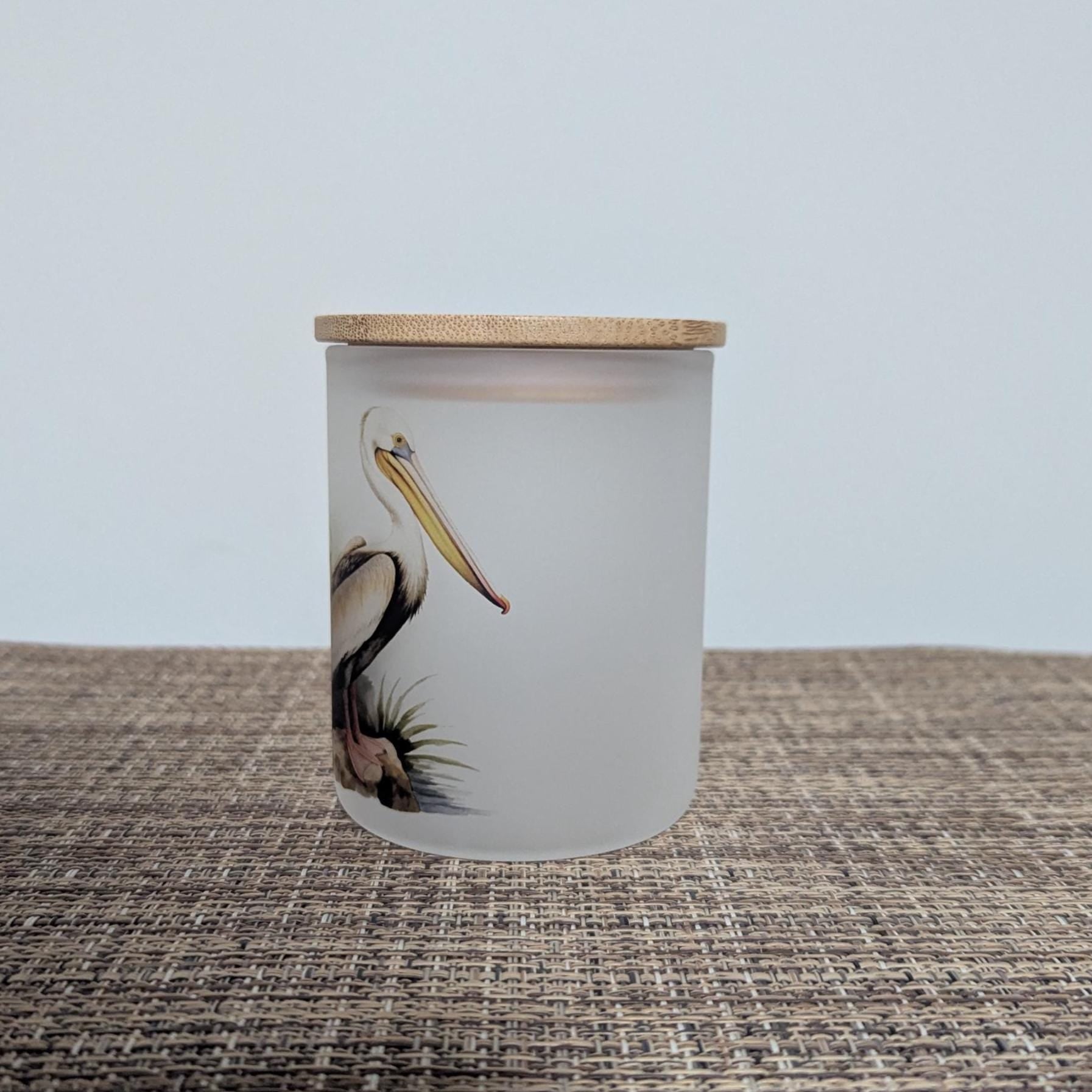 Beautiful Pelican Candle Holder Includes A Battery Operated Flickering Tea Light