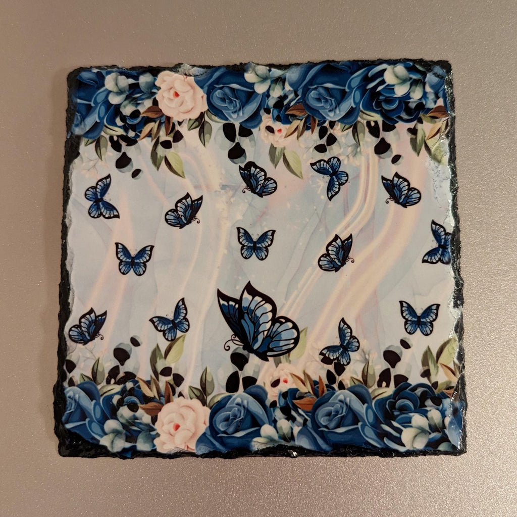 Slate Butterfly Picture With Display Legs