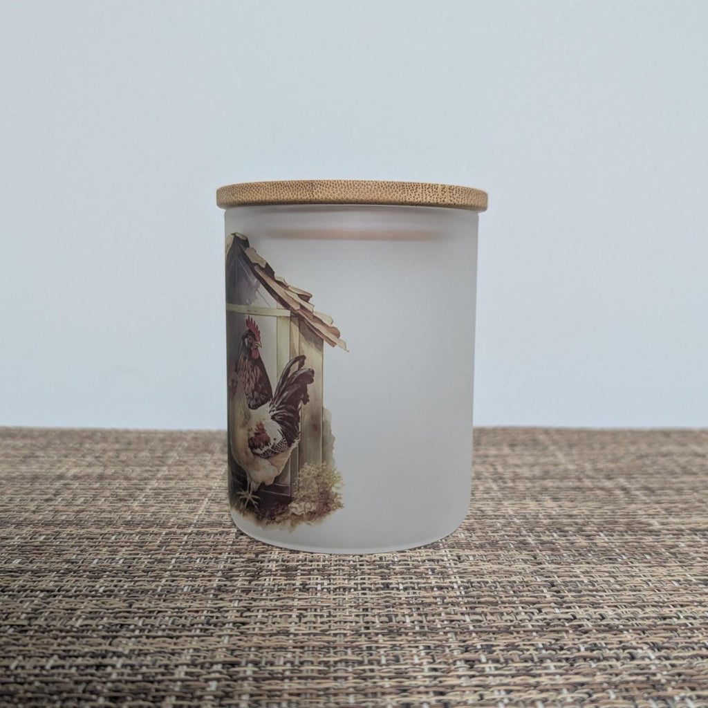 Chicken Candle Holder With A Battery Operated Flickering Tea Light