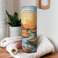 Desert Tumbler 20oz With Reusable Straw, Can Be Personalized