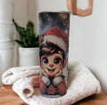 Christmas Elf Tumbler 20oz With Reusable Straw, Can Be Personalized