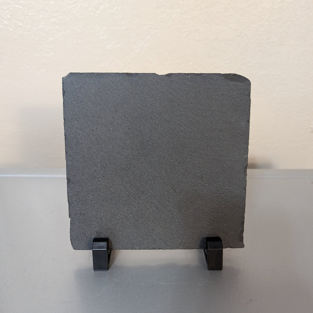 Slate Wolf Picture With Display Legs