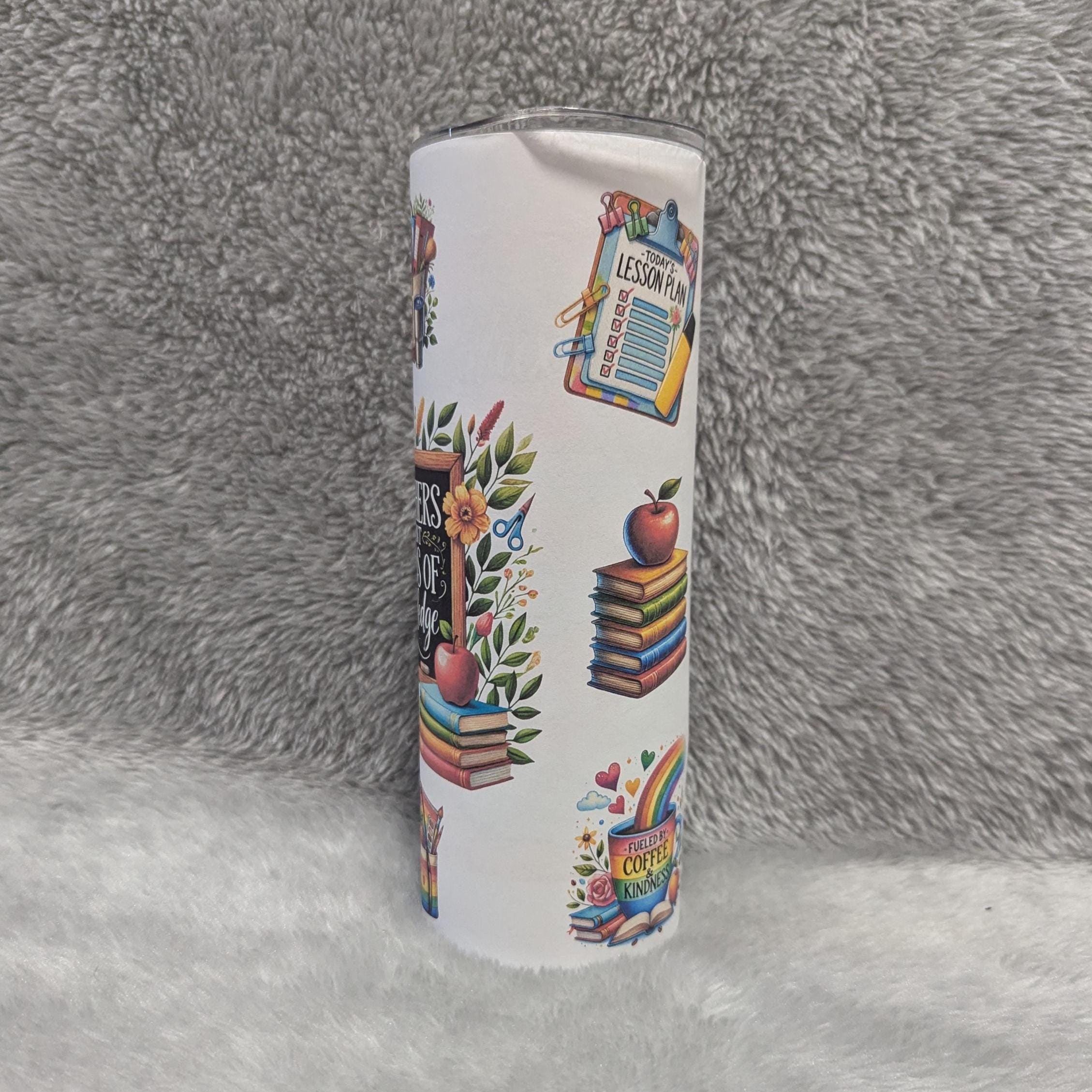 Teacher Tumbler 20oz With Reusable Straw