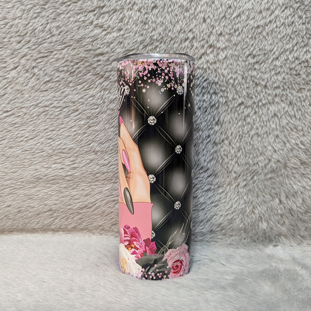 Nail Boss  - Nail Tech Tumbler 20oz Tumber With Reusable Straw, Can Be Personalized