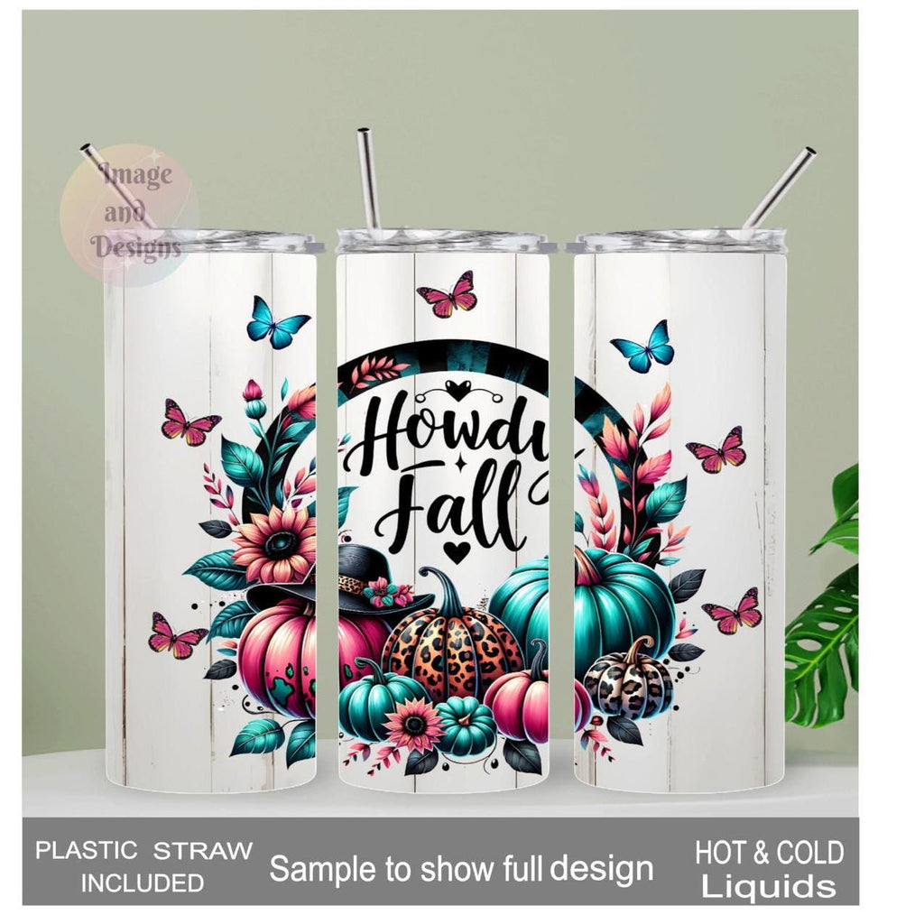 Howdy Fall Pumpkin 20oz Tumbler