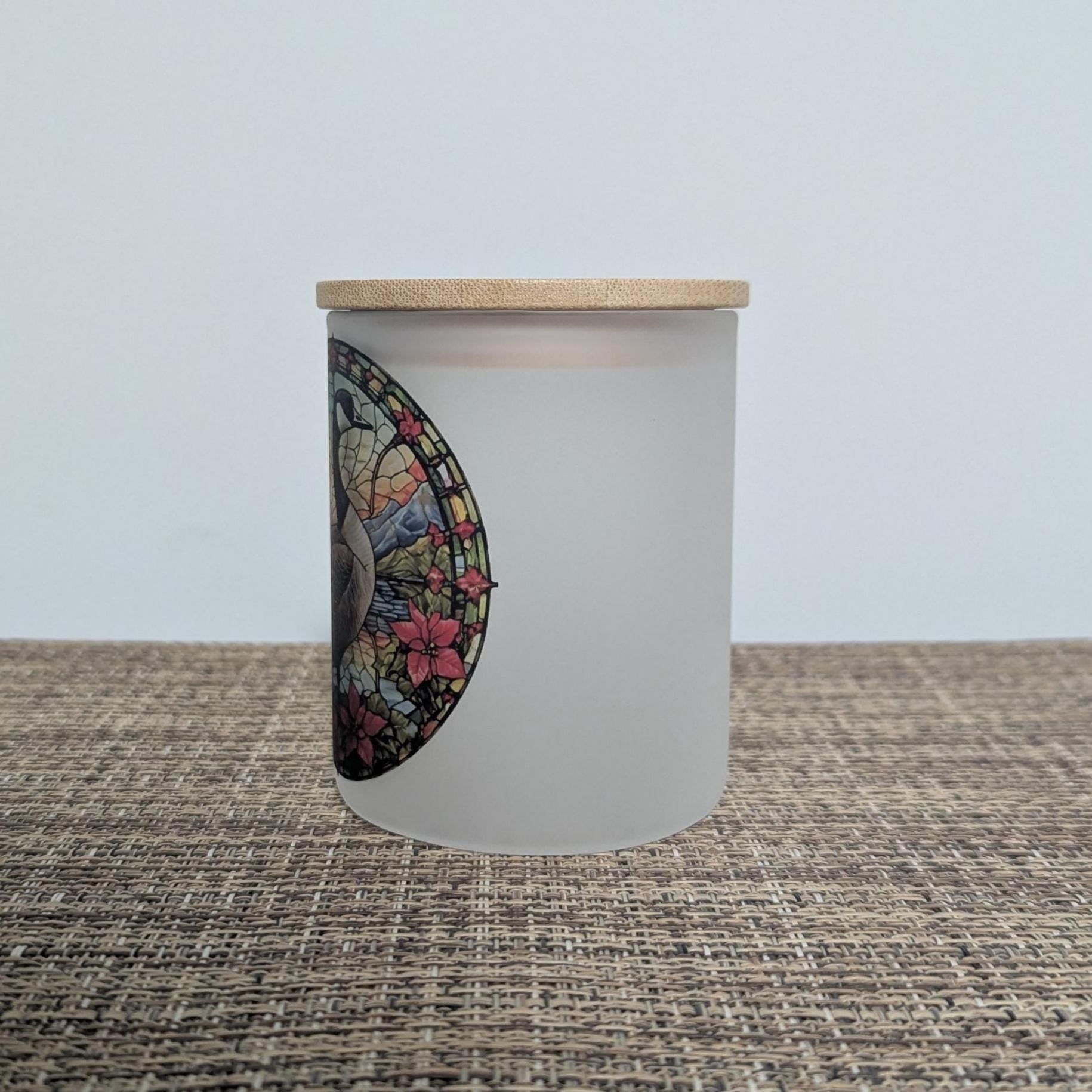 Goose Candle Holder With A Battery Operated Flickering Tea Light