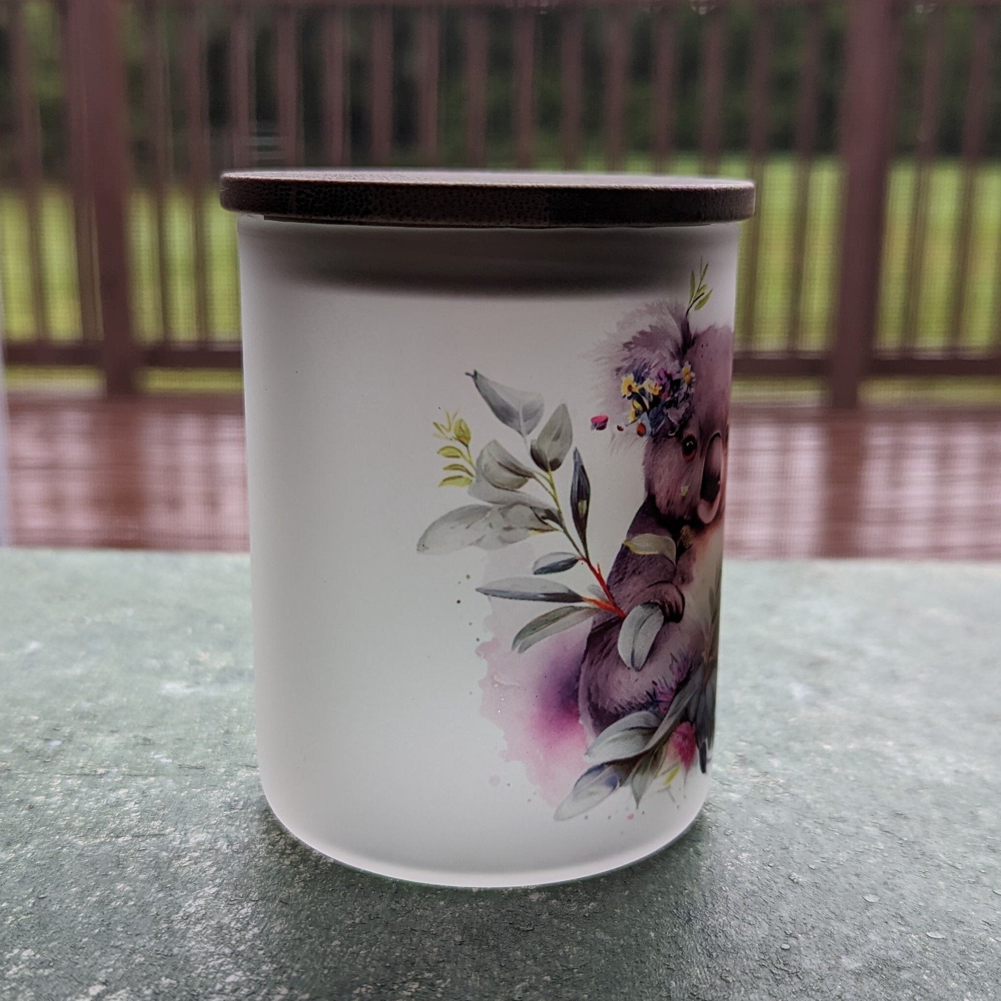 Koala Bear Candle Holder With A Battery Operated Flickering Tea Light